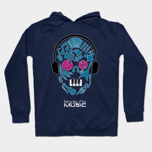 Made For Music | Head Made From Instruments Hoodie